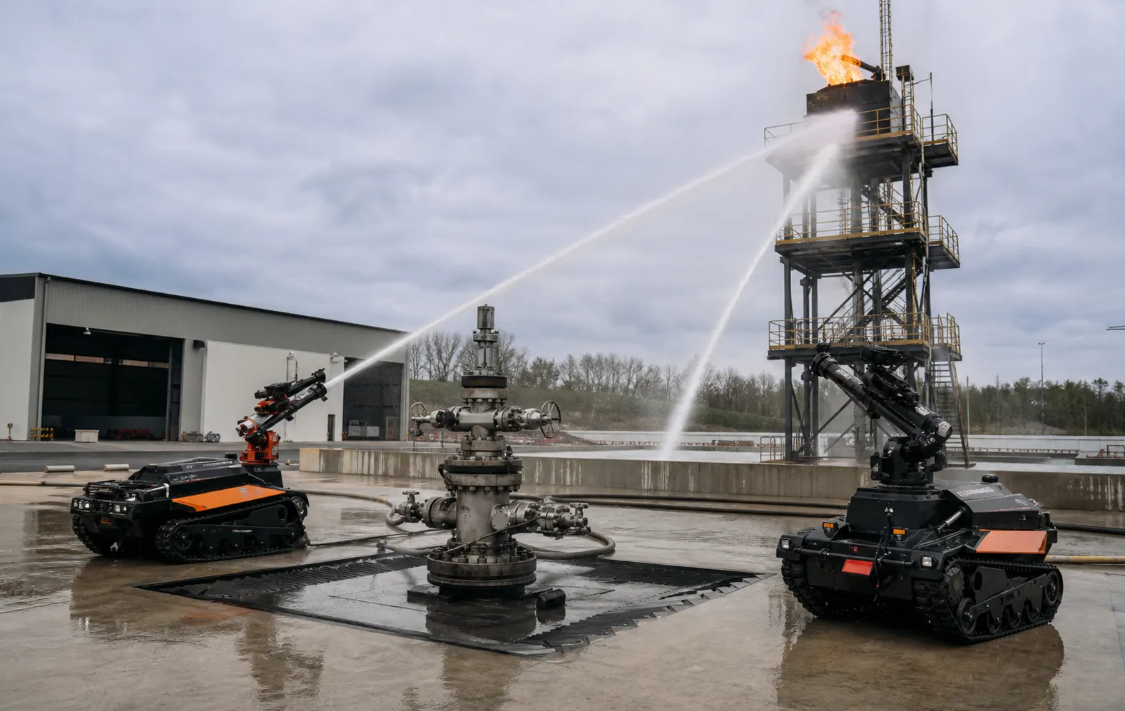 Robotic testing ground for emergency response systems